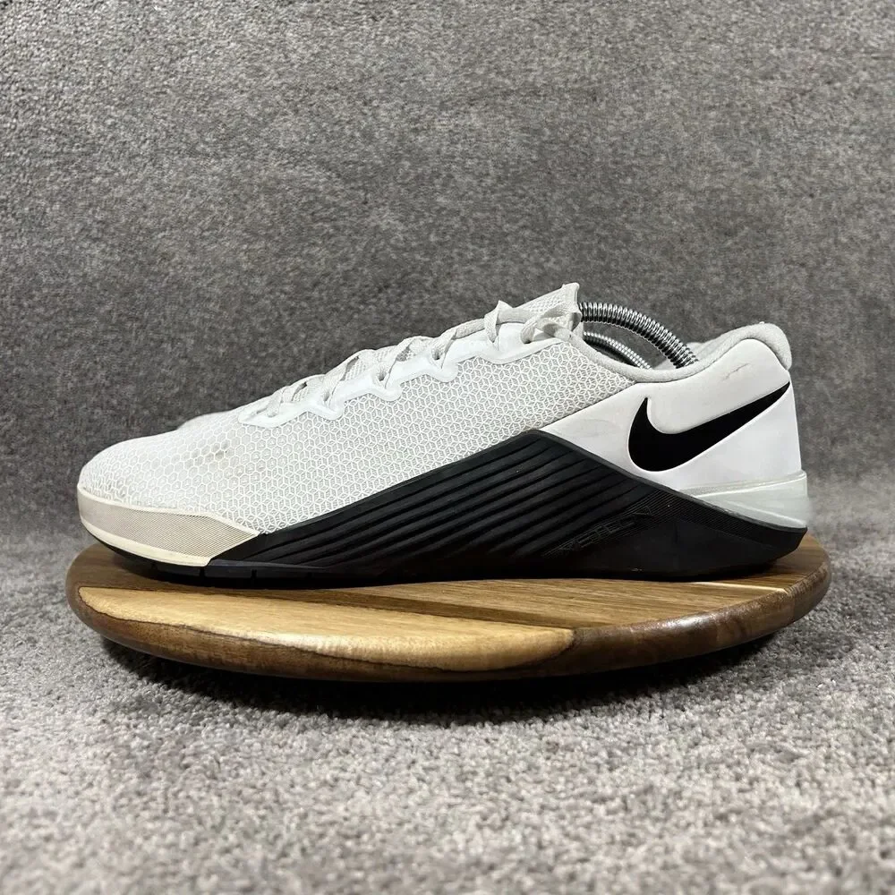 Nike Metcon 5 AQ1189-190 Men's Sz 12.5 White Black Cross Training Gym Shoes Used